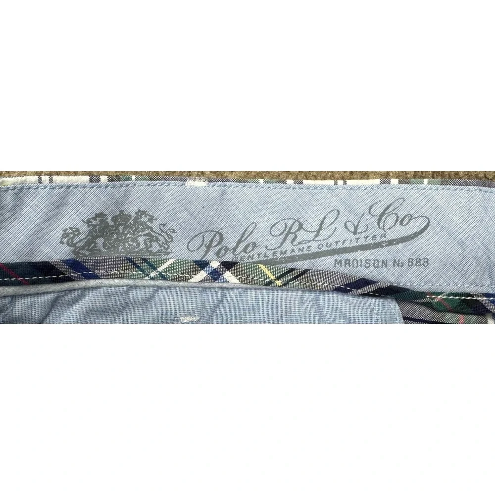 Polo by Ralph Lauren Madison Slim GI Fit Men's‎ Plaid Shorts Size 36